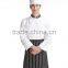 Juqian Cheap Long Sleeve White Chef Coat Chef Uniform Sets With High Hat
