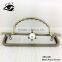China high quality metal clutch purse frame with handle big pearl clasp
