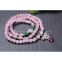 Neffly jewelry natural Madagascar Rose Quartz bracelet 6 mm Weight: about 16 grams