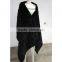 SJ064-01 190*65CM Rex Rabbit Fur Scarves/Ponchos Knitted Big Shawl Scarf