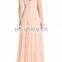 Elegant Spaghetti Strap Long Chiffon Surplice Sexy Evening Dress Women