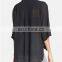 CHEFON Three Quarter Dolman Sleeve Surplice Front Ladies Chiffon Blouses Elegant Design