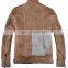 2015 lastest fashion handsome padded garment dyed men leather jacket