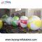 Colorful giant inflatable helium beach baseball balloon fly in the sky for events