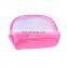 Transparent nylon mesh cosmetic bag clear travel toiletry bags