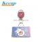 plastic steel cord retractable pull keyring holder Badge Reel Keyring reel