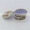 New style empty cute small flat round cookie tin box can with handle