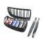A Pair M Color Gloss Black Double Slat Sport Kidney Grille Grill For BMW E90 E91 323i 325i 328i 330i 335i Facelift 2005-2008
