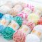 Yarncrafts ring spun crochet chenille yarn chunky polyester knit yarn for hand knitting bags dolls blankets