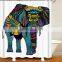 I@home Mildew Resistant African Art Shower Curtain Elephant 180cm x 180cm Polyester Waterproof