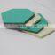 Customized colorful hexagon felt coasters