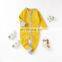 Hot Sale Rib Organic Cotton 2-way Zipper Baby Pajamas Wholesale