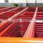 Cattle fence and field guard rail made of galvanized steel tubing or steel pipe with powder coated surface