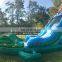 Большая надувная водная горка Houston Tiki Falls с бассейном