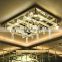 Ad rectangle led lampshade crystal ceiling lighting of ceiling chandelier light fixture