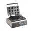 Popular 12 Grids Ball Shaped Waffles Pan Stainless Steel Commercial Cake Pop Waffle Maker Machine Wholesale