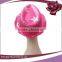 cheap fashion girls pink sequined hats with star printed