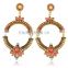 ladies earrings designs pictures 2 gram gold beautiful designed Arete para Mujer noivia esposa