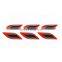 Car Design Stickers 6Pcs/Set Car Windshield Sticker Reflective Strips Carbon Fiber Wrapping Film Decoration Body Auto