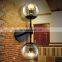 Creative personality double-headed magic bean glass wall lamp for decoration