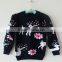 Beautiful girls stylish knitted christmas pullover sweater