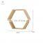 Floating Hexagon Wall decor wooden shelf