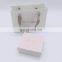 Simple gold hot stamping logo paper box with insert for jewelry packaging