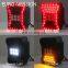Modified JL Look Style Tail Lights w/Brake & Reserve Lamps Smoked Lens for Jeep Wrangler JK/JKU 2007-2018