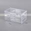 Double layer portable clear multi drawer jewelry makeup holder acrylic cosmetic organizer drawer for travel