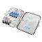 8 core NAP ODP FTB FTTH 3 inlet fiber acess termination box 1:8 plc  pigtails splitter black white