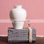 Wholesale High Quantity Ceramic White Small Vase Smooth Texture White Ceramic Vase
