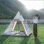 Outdoor Camping  1-2 Person Pyramid Style Tent Waterproof Oxford PU Fabric Indian Teepee