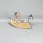 Wall Mounted No Drilling Corner Shelf Decoration Bamboo Bathroom Storage Iron Rack