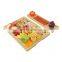 Bamboo Cheese Board Meat Charcuterie Platter Serving Tray With 4 Cutlery Set