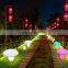 Decorative solar led mushroom light waterproof led floating pool solar outdoor garden led ball sphere light lamp