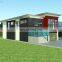 135sqm Modern Eco Friendly Prefab Home House with Patio and Pergola 2 Bedroom Prefab Homes with Big Garage
