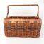 Hot Woven Vintage Wicker Napkin Silverware Utensil Caddy Basket Boho Decor High Quality Bottle Holder Wholesale Vietnam Supplier