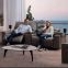 New Italian Minimalist Leather Coffee Table Sofa Combination Living Room Electric Smart Home Theater Audio-Visual Room Sofa
