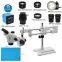 3.5X-90X Trinocular Stereo Zoom Industrial Microscope with Double-Arm Boom