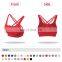 Spot Stock Cross Back Sports Bra For Women Christmas Red Training Custom Logo