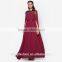 Fashion women high quality islamic clothing women dress with long sleeve muslim dress D239