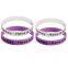 Fashion UV Sun Color Changing Imprinted Silicone Bracelet for Promotion