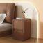 Cream Style Bedside Table Solid Wood Storage Cabinet