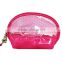 Stock design PVC cosmetic handbag diaphanous tulle candy color zipper bag makeup holder