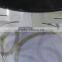 Shiny metal tempered glass coffee table