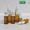 Amber color cosmetic clear 10ml 5ml 3ml glass dropper bottle