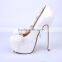 White Color Wholesale Women Dress Shoes Bride Wedding Dress Shoes for Bridal Shower