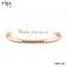 2016 Fashion Women Design Rose Gold 925 Sterling Silver Jewelry Crystal Stone Bracelet