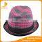 hot saler autumn plaid hat Both men and women cloth cap