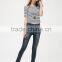Fashion New Style elastic bottom jeans girls top jeans pants Factory
